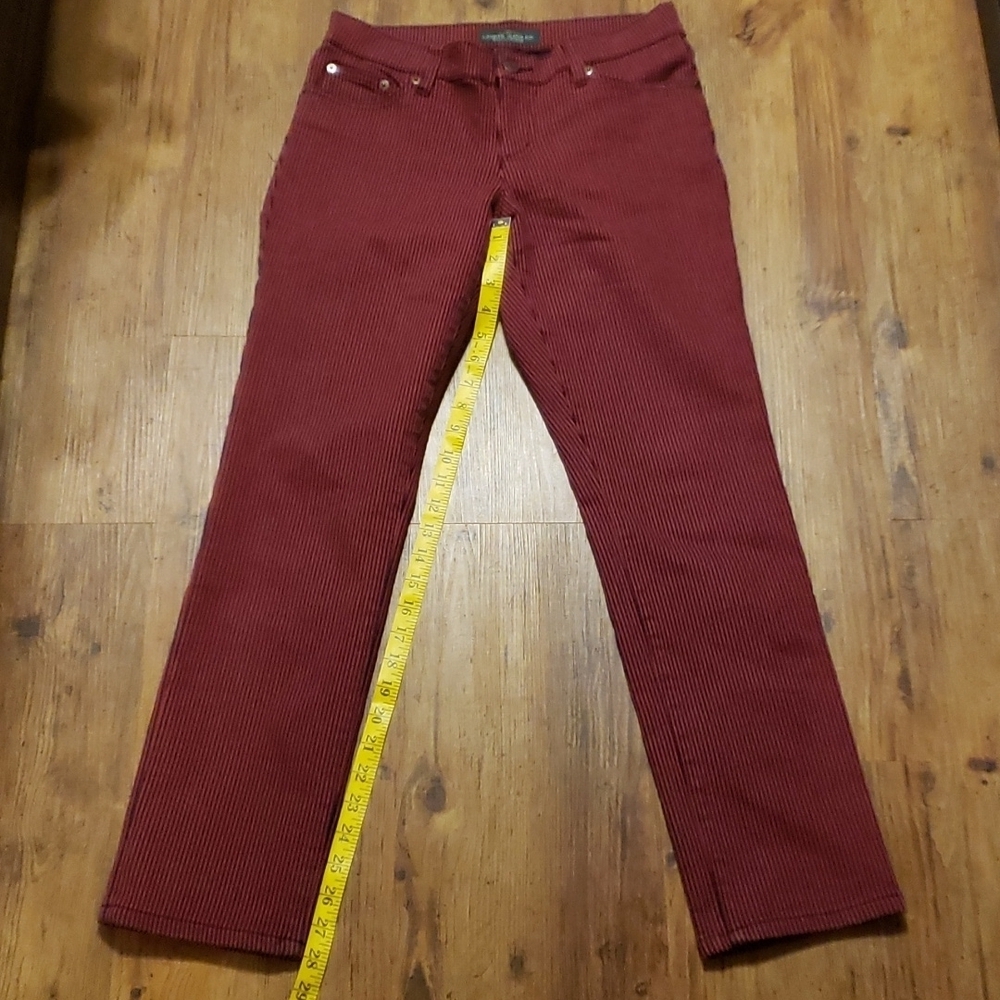 Lauren Ralph Lauren red blue striped straight jeans